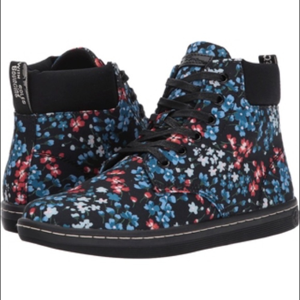 Dr. Martens Maelly Canvas Boot Kelly Floral Sz 9